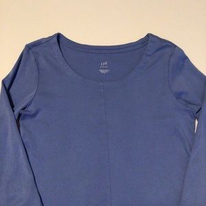 J Jill Perfect Pima Top Womens 3/4 Sleeve Seamed